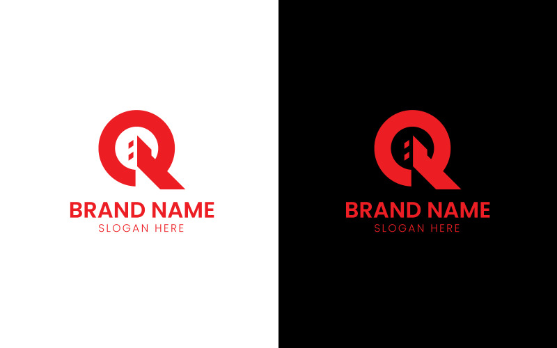 Letter Q gebouw logo-696
