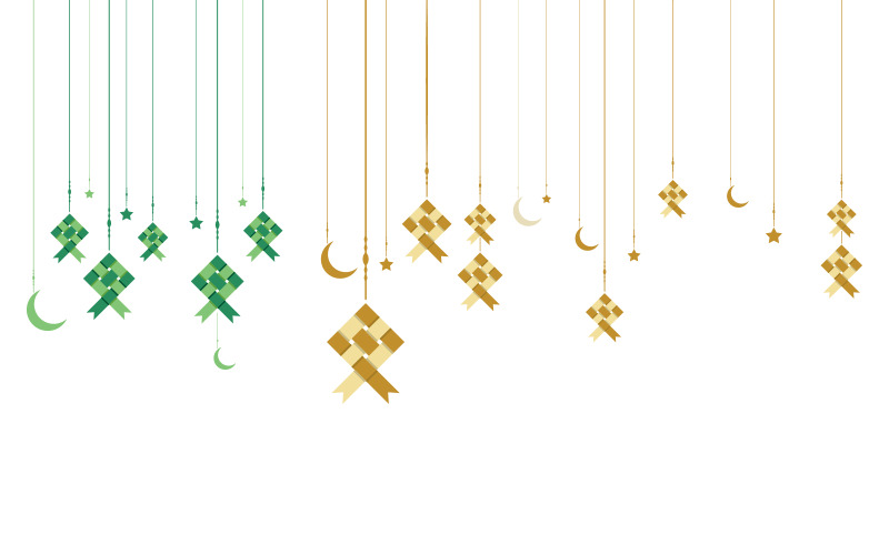 Moslim abstract element, islamitische icoon ontwerp illustratie sjabloon v.3
