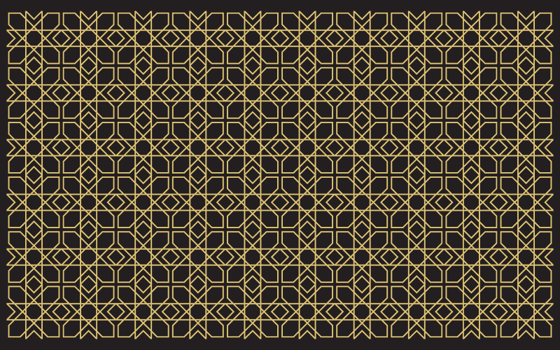 Muslimskt abstrakt element, islamisk ikon design illustration mall v.4