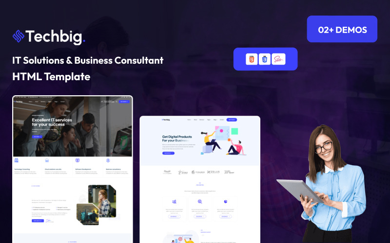 Techbig - Modello HTML per consulenti aziendali e soluzioni IT