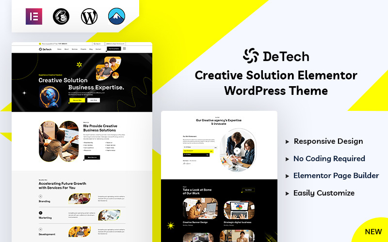 Detech - Yaratıcı Elementor WordPress Teması