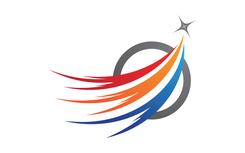 Rychlejší koncept Logo šablona vektorové ikony ilustrace design