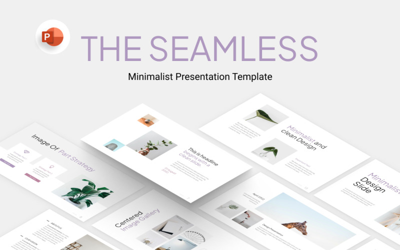 Бесшовный минималистский шаблон PowerPoint