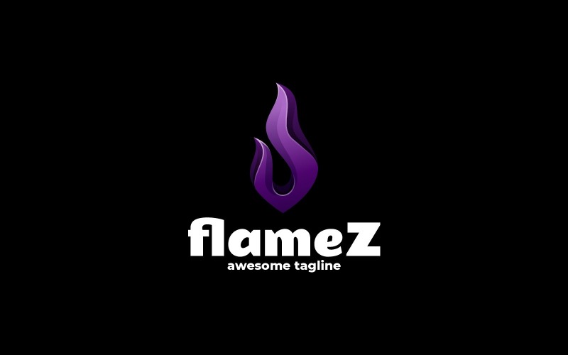Flamez přechod barevné logo
