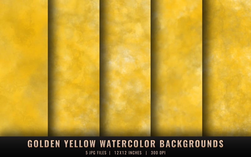 Fondos de acuarela de color amarillo dorado