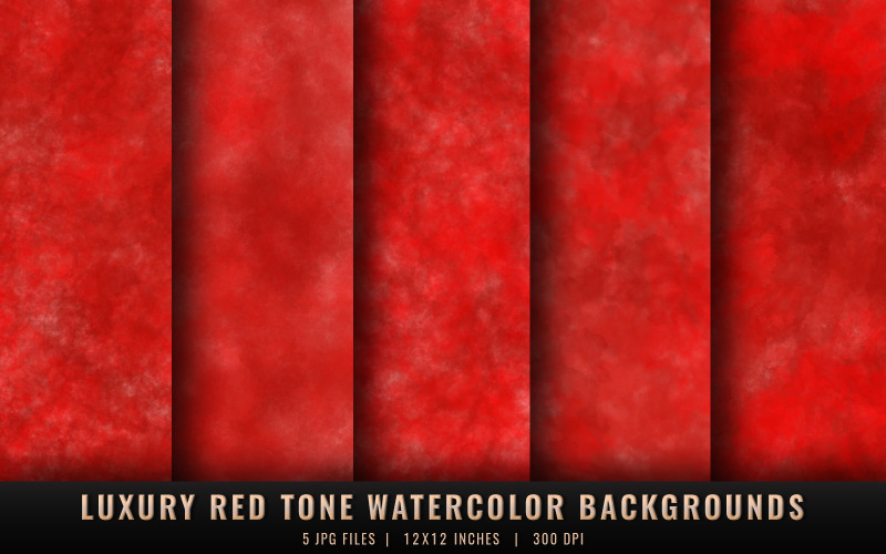 Luxuriöse Aquarell-Hintergründe in Rot
