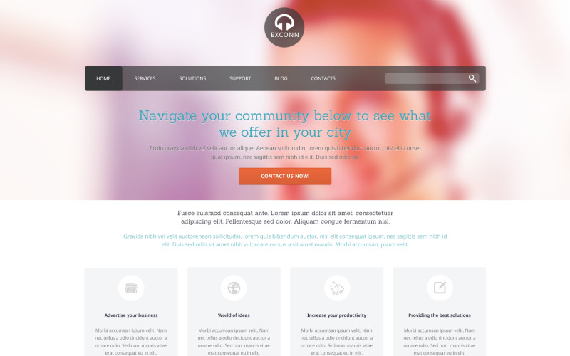 коммуникации отзывчивая тема wordpress