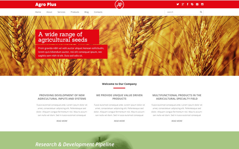 ферма отзывчивая тема wordpress