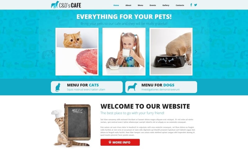 Pet Shop érzékeny Joomla sablon