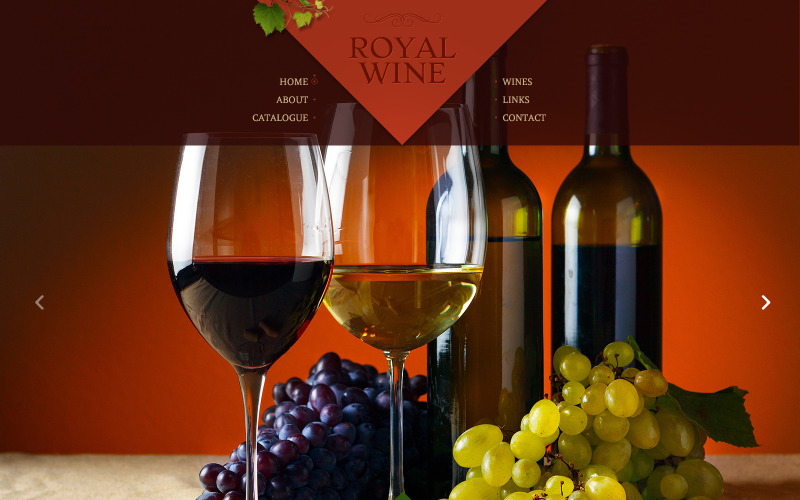 葡萄酒网站模板