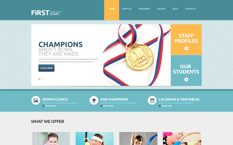 Спортивна чуйна тема WordPress