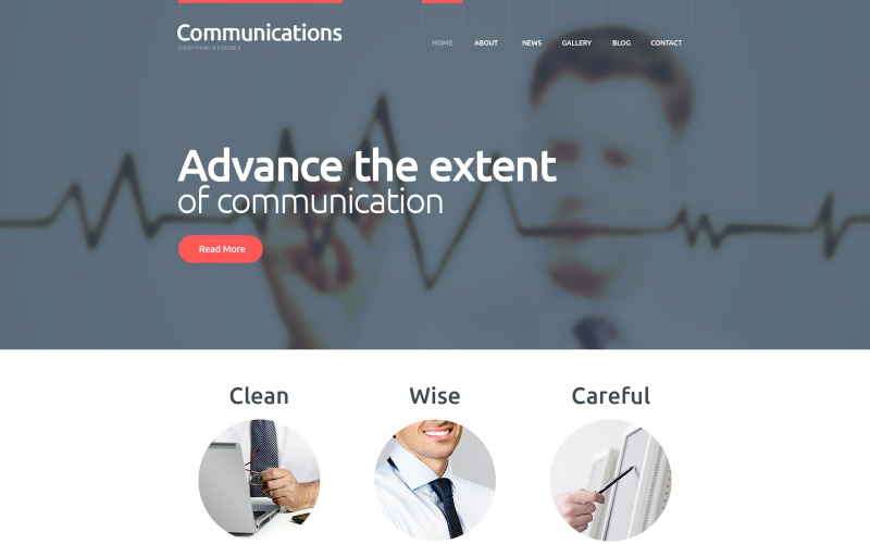 Thème WordPress réactif pour les communications