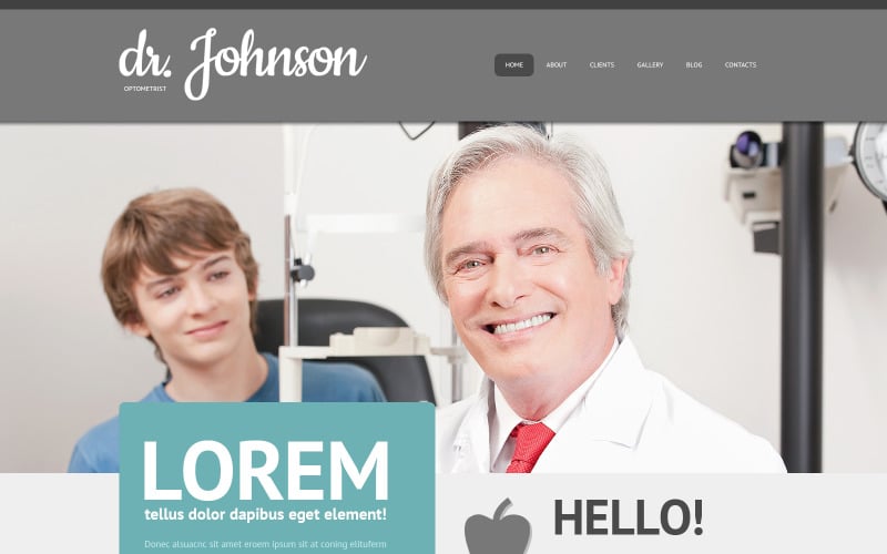 验光师的自适应WordPress主题