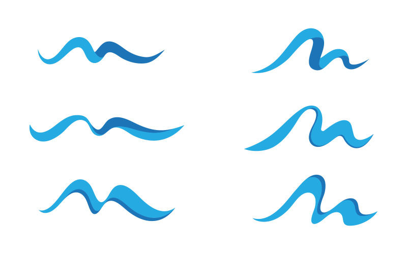 M Letra onda conceito ícone vetor ilustração design modelo v.2