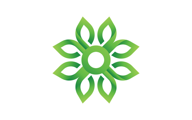 P Letter Concept groen Boom blad ecologie natuur veganistisch concept Logo Template v.6