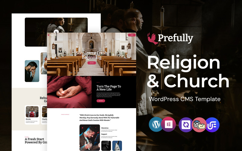 Prefully - Tema WordPress Elementor per religione e chiesa