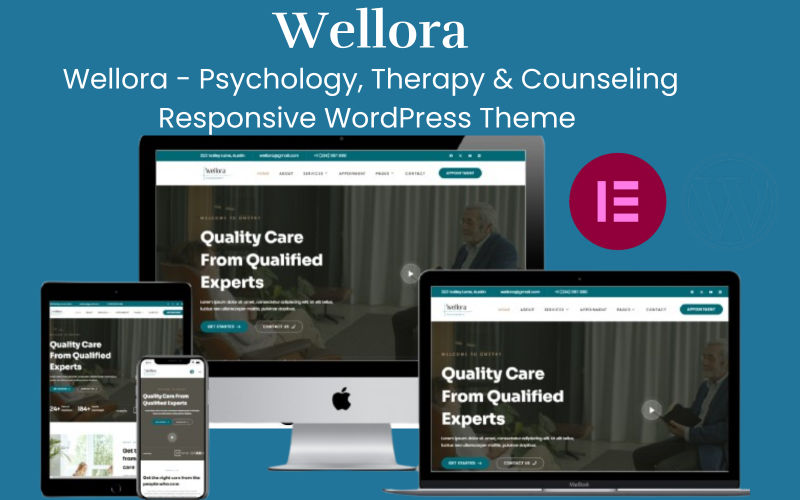 Wellora - 心理学、治疗与咨询响应式 WordPress 主题
