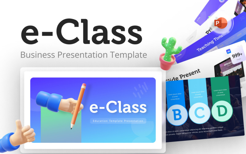 E-Class Creative Education PowerPoint Template