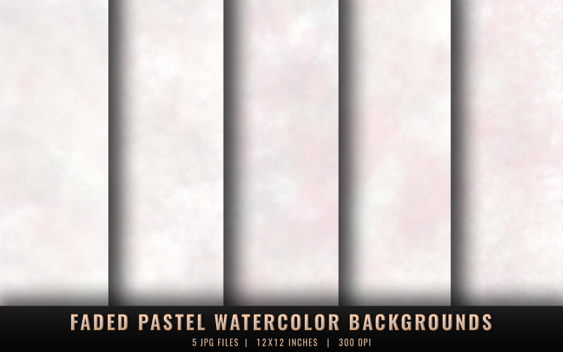 Vervaagde pastel aquarelachtergronden