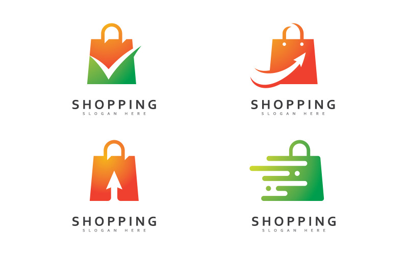 Vettore del logo del negozio online, modello di progettazione del logo del negozio, illustrazione, logo semplice, moderno e iconico 13