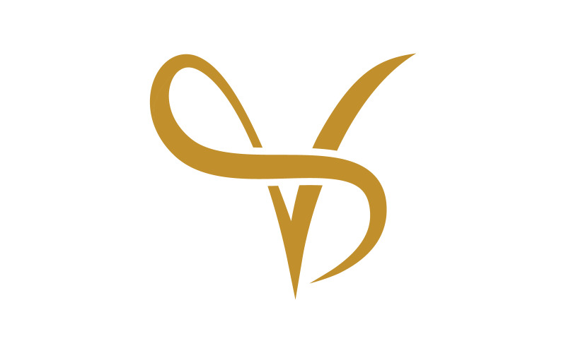 Elementi della lettera V Modello di logo personale illustrazione vettoriale design v.9