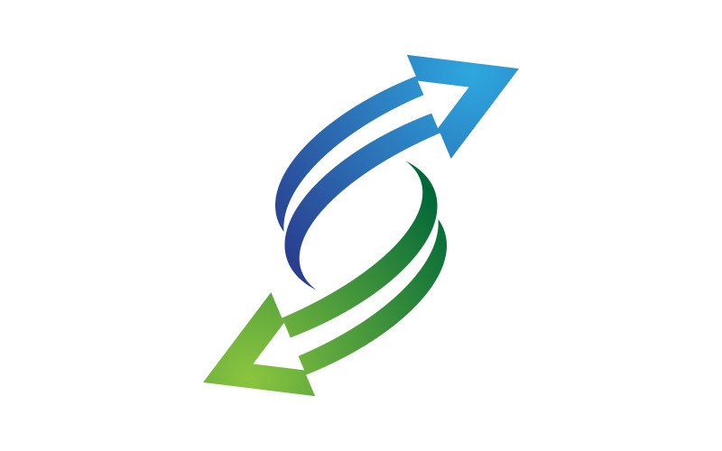 Faster Arrow Professionele Financiële Logo Sjabloon v.23