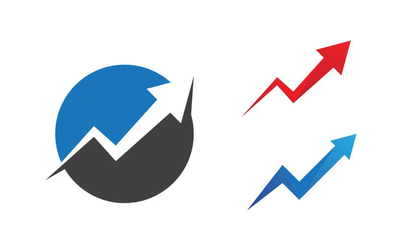 Faster Arrow Professionele Financiële Logo Sjabloon v.30