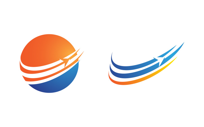 Modelo de logotipo financeiro profissional Faster Arrow v.2