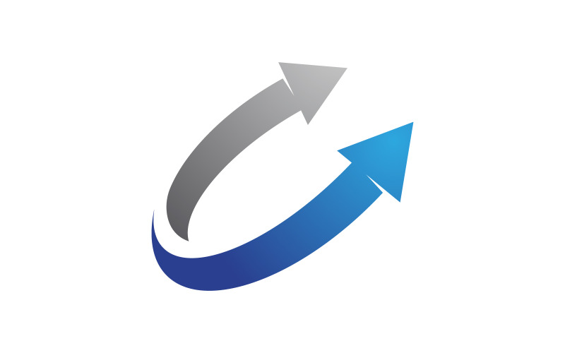 Modelo de logotipo financeiro profissional Faster Arrow v.4