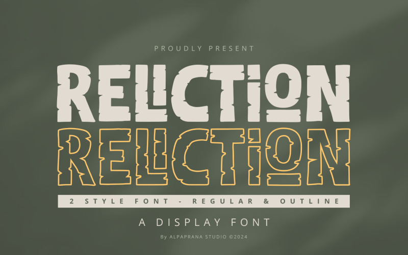 Reliction - Fonte de exibição moderna