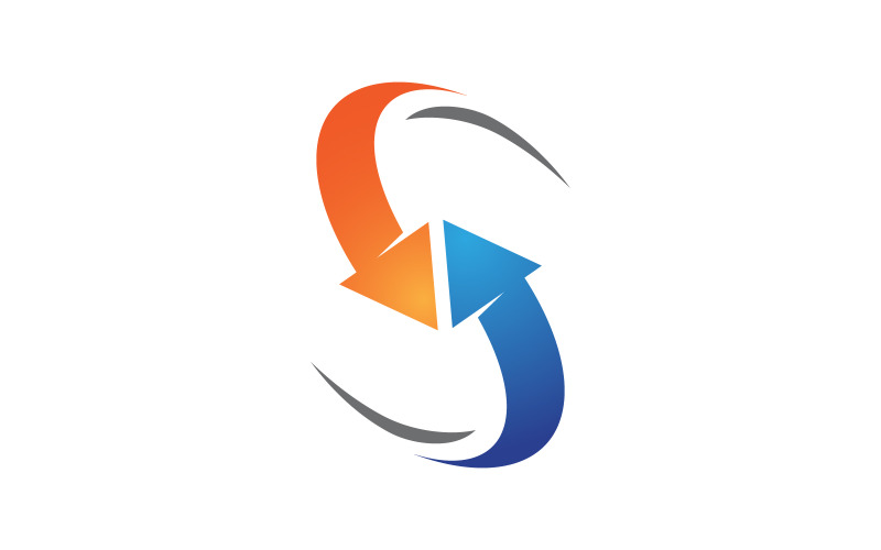 Шаблон логотипа Faster Arrow Professional Financial v.7