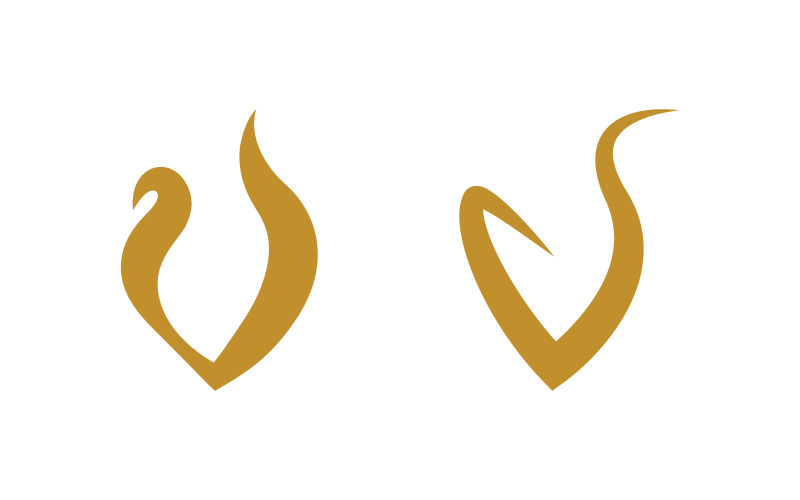 V лист елементи особистий логотип шаблон Векторні ілюстрації дизайн v.13