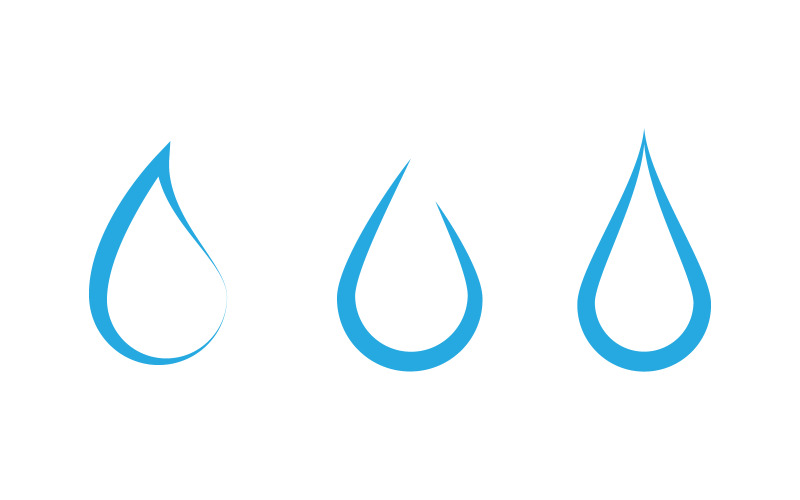 Modèle de logo écologique goutte d'eau illustration vectorielle v.4