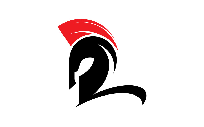 Spartaanse Gladiator helm vector pictogram illustratie ontwerp sjabloon v.4