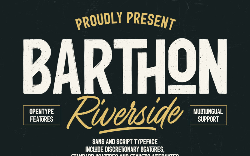 Duo di caratteri Barthon Riverside