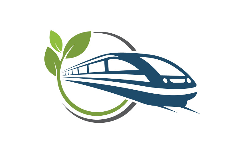 Illustrazione vettoriale dell'icona del treno veloce Design del logo modello v.5