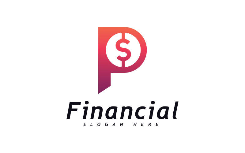 Conceito de design de logotipo de dinheiro Vetor. Logotipo simples financeiro ou bancário 1