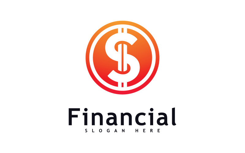 Conceito de design de logotipo de dinheiro Vetor. Logotipo simples financeiro ou bancário 8