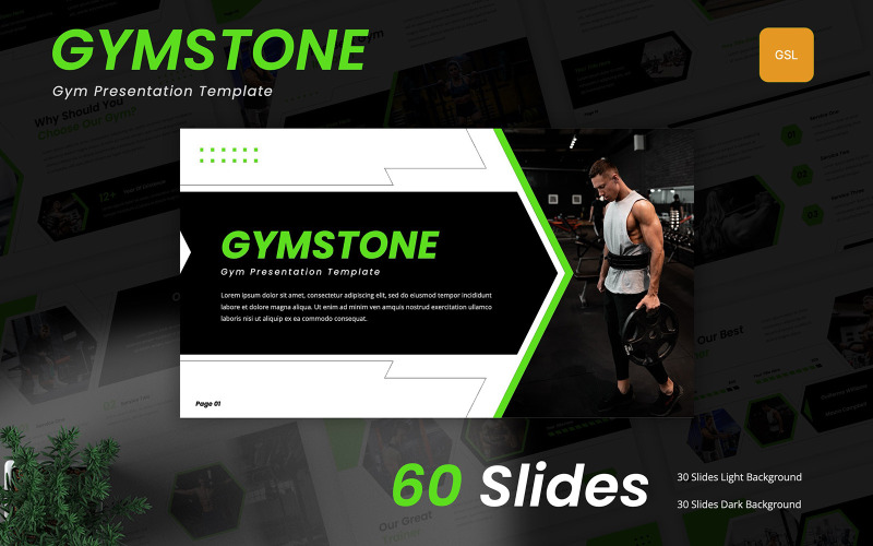 Gymstone – Gym Google Slides Mall