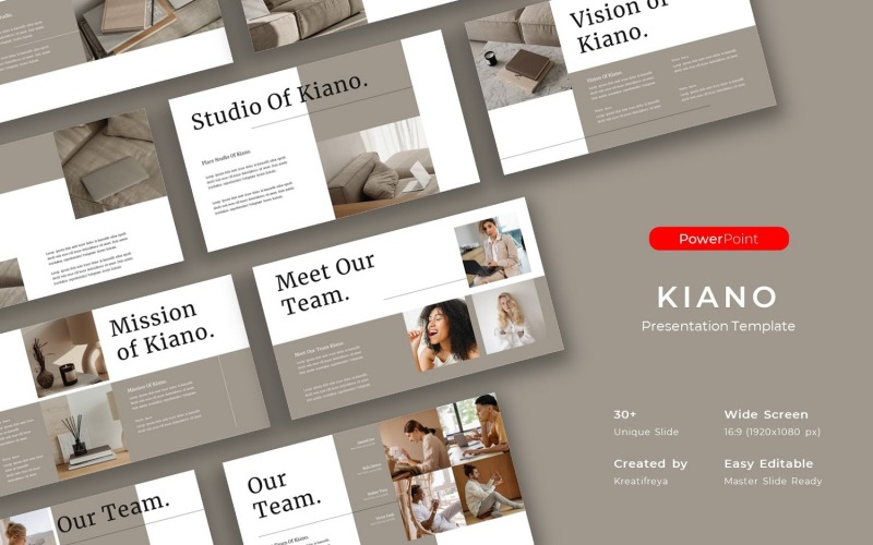 Kiano – 商业 PowerPoint 模板
