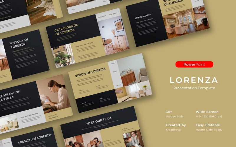 Lorenza – Modelo de PowerPoint de Negócios