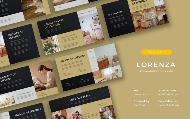 Lorenza – üzleti Google diasablon