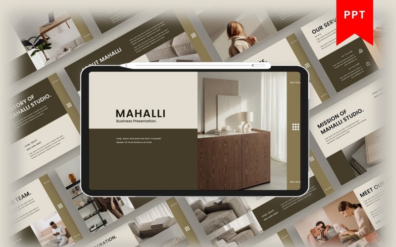 Mahali – Modèle PowerPoint d'entreprise