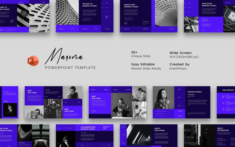 Mazena – Бизнес-шаблон PowerPoint