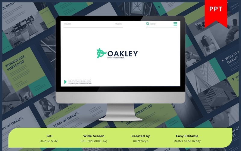 Oakley – Modello di PowerPoint aziendale