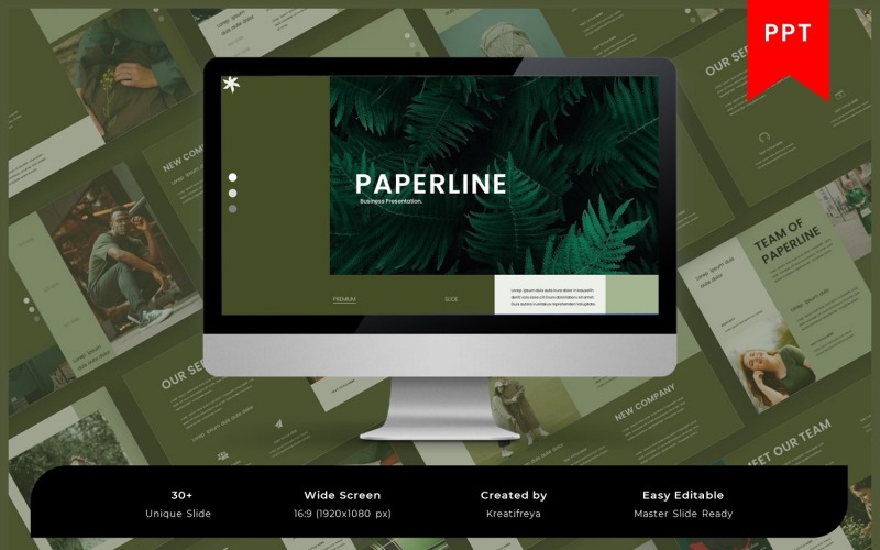 Paperline – Modello di PowerPoint aziendale