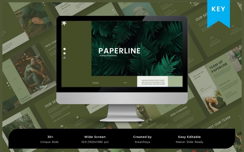Paperline – Шаблон бизнес-презентации