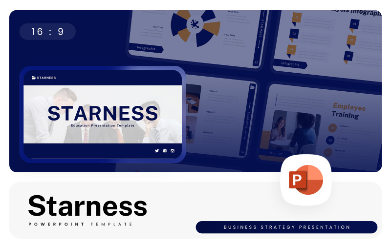 Starness – Шаблон PowerPoint «Бизнес-стратегия»