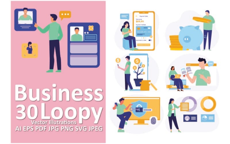 Business Loopy：为现代企业提供引人入胜的动态插图