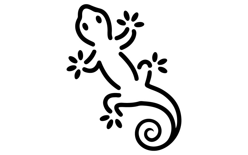 Logo s ilustrací gekona